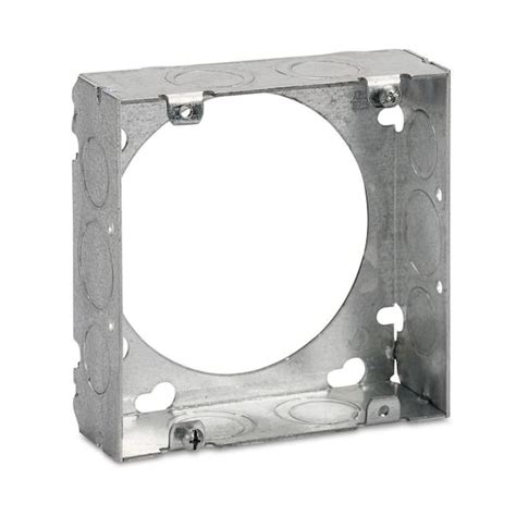 metal electrical box extension ring|2 gang metal box extender.